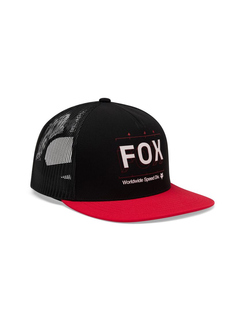 Fox Czapka Z Daszkiem  Image Print Trucker Black Os
