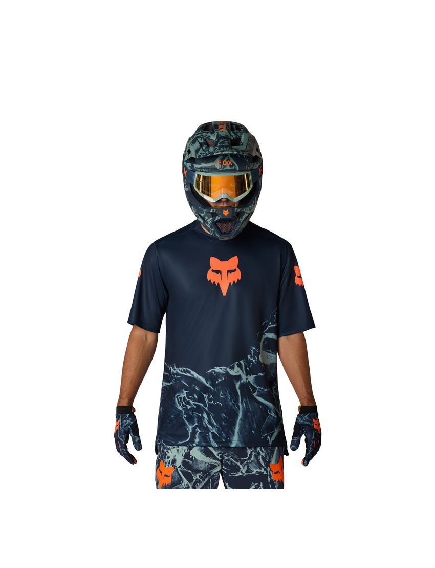 Fox Koszulka Rowerowa Junior  Ranger Img Print Arctic Blue Yl