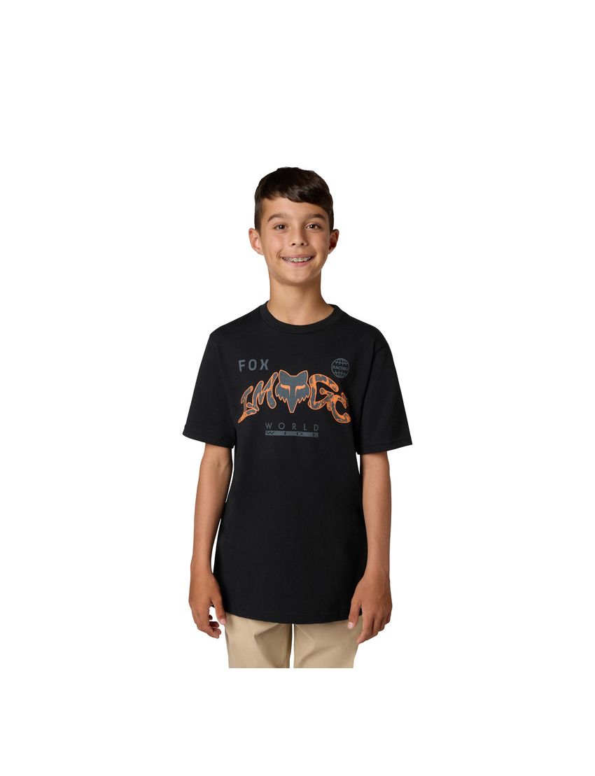 Fox T-shirt Junior  Image Print Ultra Black Yl