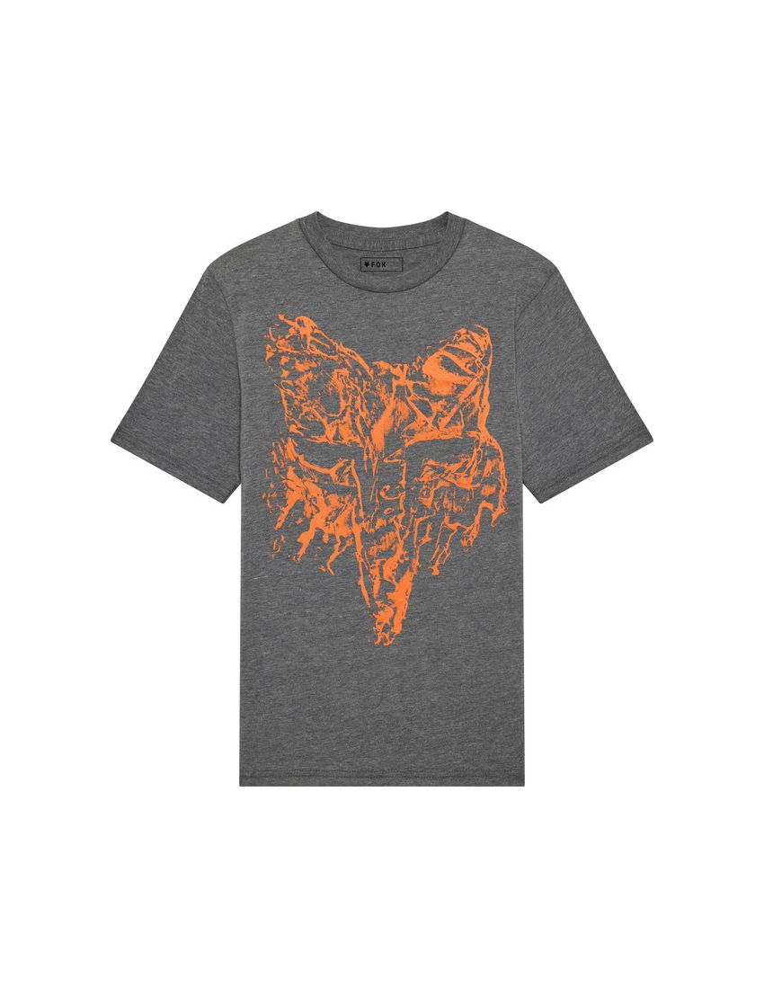 Fox T-shirt Junior  Image Print Head Heather Dark Grey Ys
