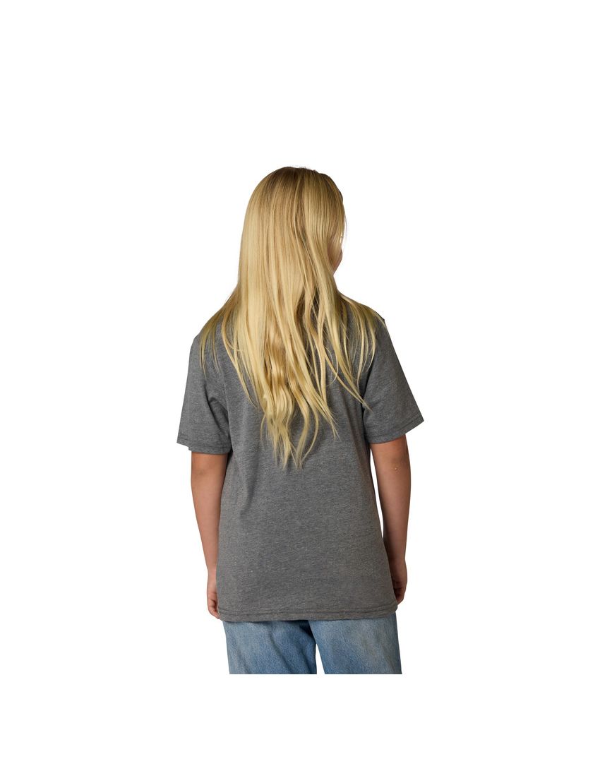 Fox T-shirt Junior  Image Print Head Heather Dark Grey Ys
