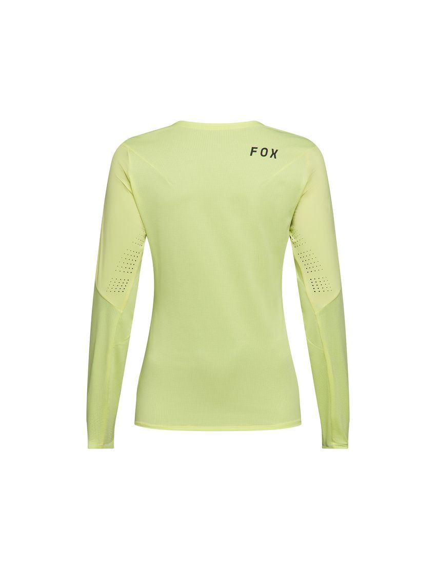 Fox Koszulka Rowerowa Z DŁugim RĘkawem Damska  Flexair Lime Xs