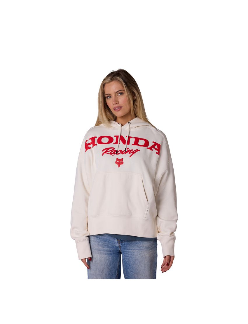 Fox Bluza Z Kapturem Damska  Honda Fleece Po Off White Xs
