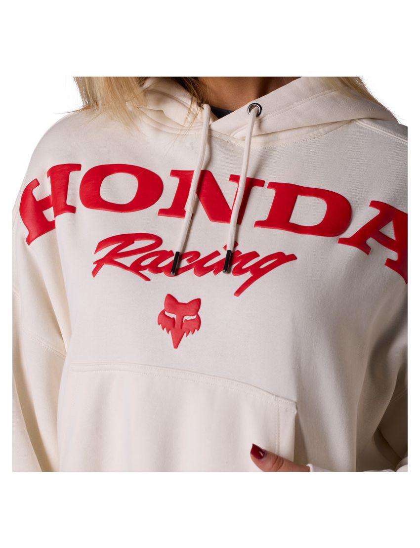 Fox Bluza Z Kapturem Damska  Honda Fleece Po Off White Xs