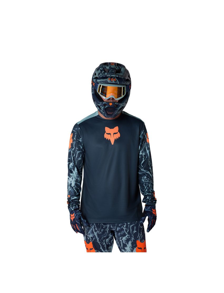 Fox Koszulka Rowerowa Z DŁugim RĘkawem  Ranger Img Print Arctic Blue M