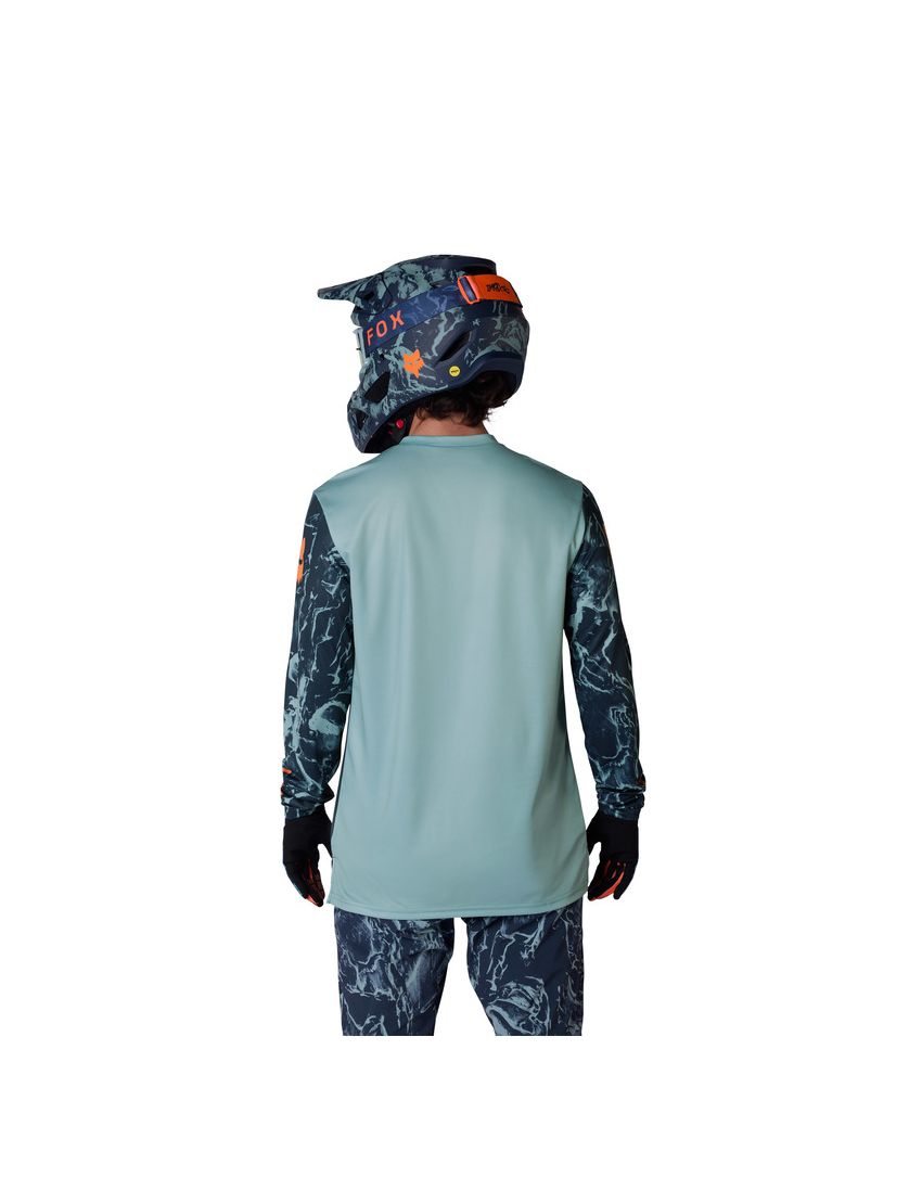 Fox Koszulka Rowerowa Z DŁugim RĘkawem  Ranger Img Print Arctic Blue M
