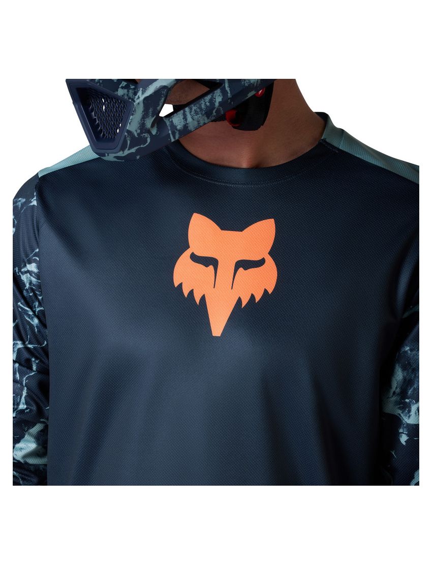 Fox Koszulka Rowerowa Z DŁugim RĘkawem  Ranger Img Print Arctic Blue M