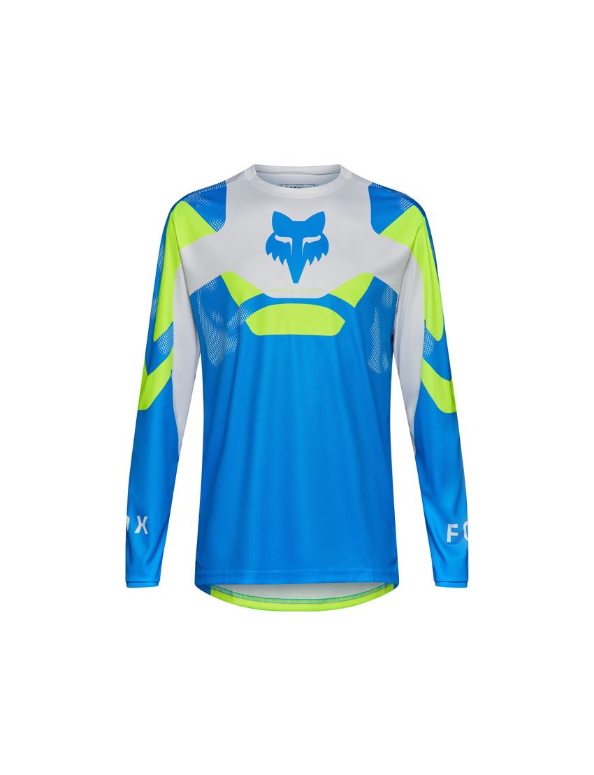 Fox Koszulka Rowerowa Z DŁugim RĘkawem  Ranger Tactile Blue Jewel S