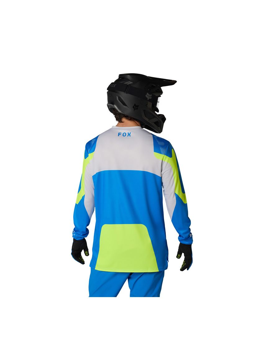 Fox Koszulka Rowerowa Z DŁugim RĘkawem  Ranger Tactile Blue Jewel S