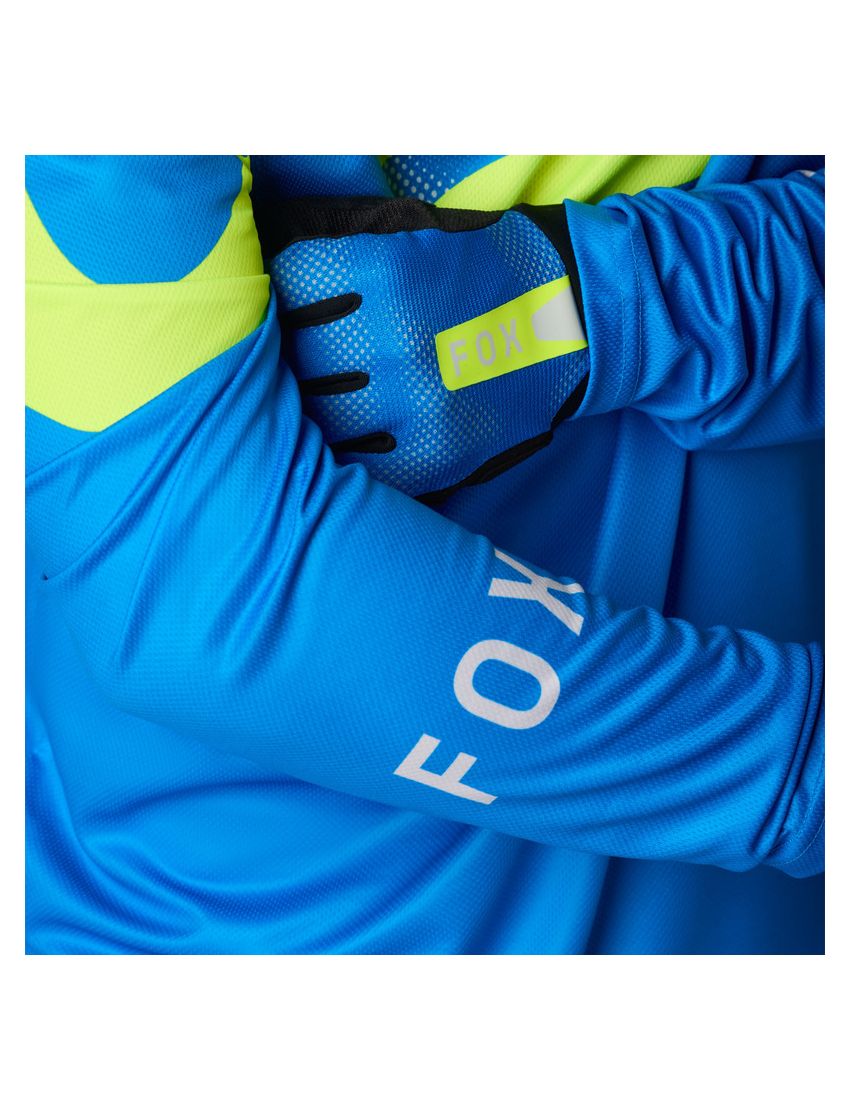 Fox Koszulka Rowerowa Z DŁugim RĘkawem  Ranger Tactile Blue Jewel S