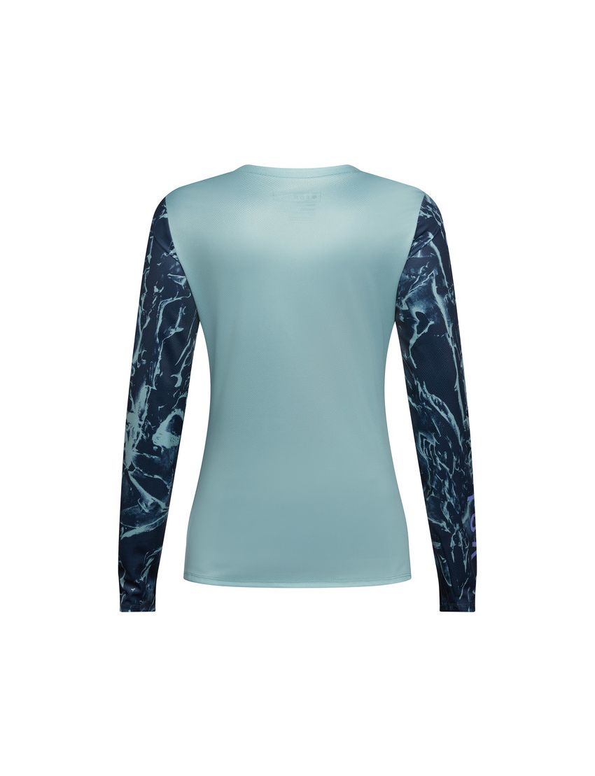 Fox Koszulka Rowerowa Z DŁugim RĘkawem Damska  Ranger Img Print Arctic Blue M