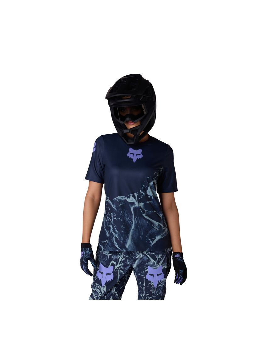 Fox Koszulka Rowerowa Damska  Ranger Img Print Arctic Blue Xs