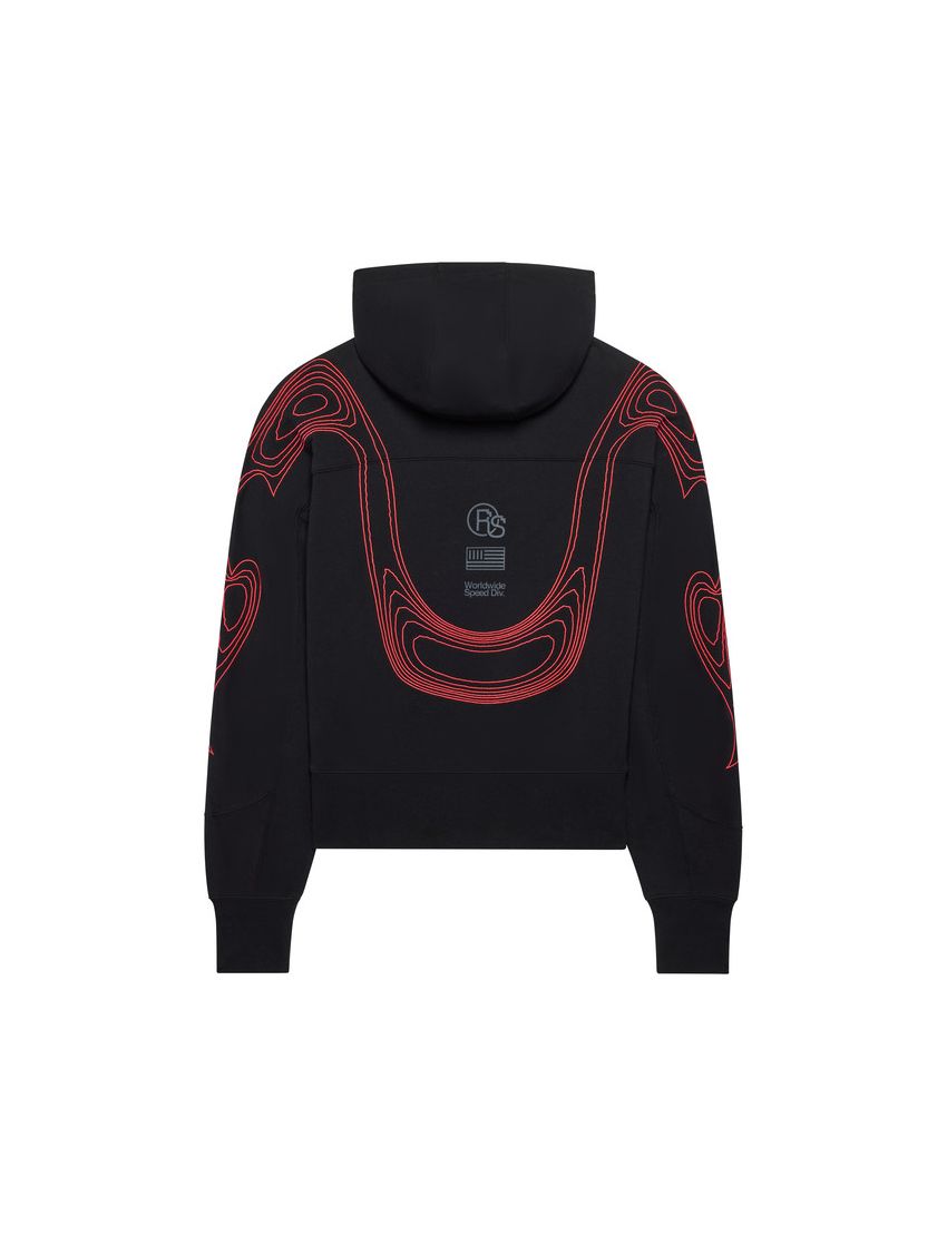 Fox Bluza Z Kapturem Damska  Vision Oversized Fleece Po Black S
