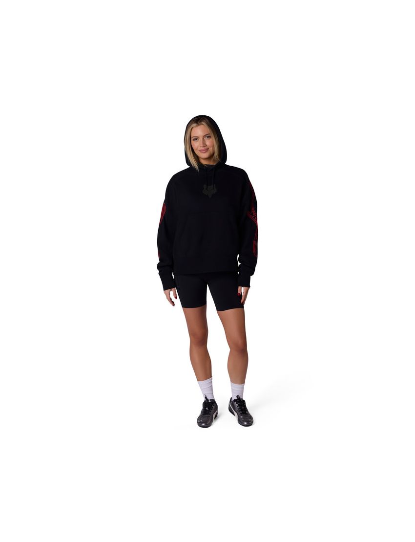 Fox Bluza Z Kapturem Damska  Vision Oversized Fleece Po Black S