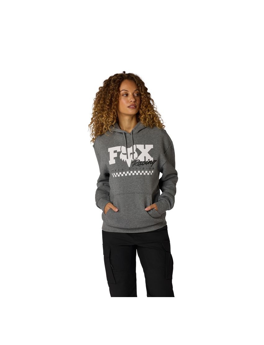 Fox Bluza Z Kapturem Damska  Checker Fleece Po Heather Graphite S