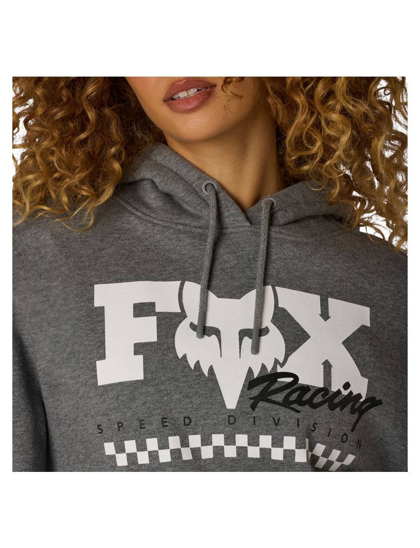 Fox Bluza Z Kapturem Damska  Checker Fleece Po Heather Graphite S