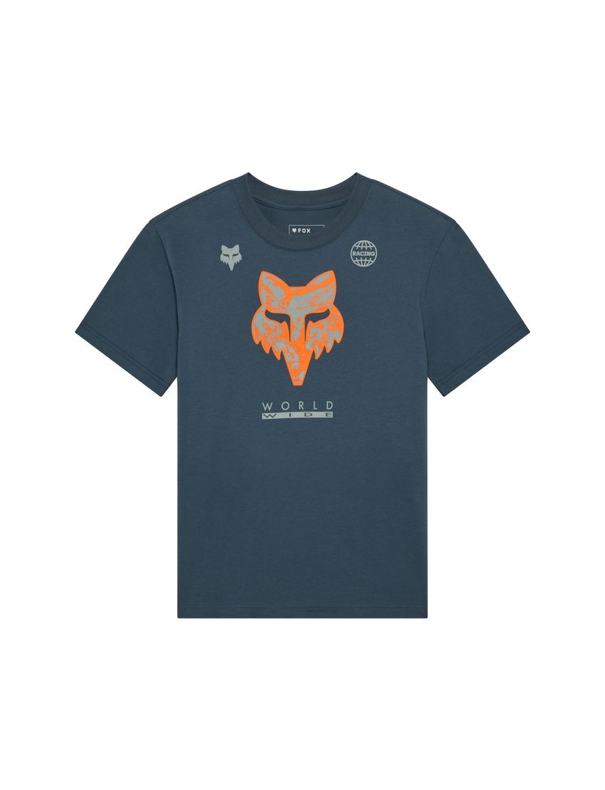 Fox T-shirt Damski  Image Print Deep Cobalt S