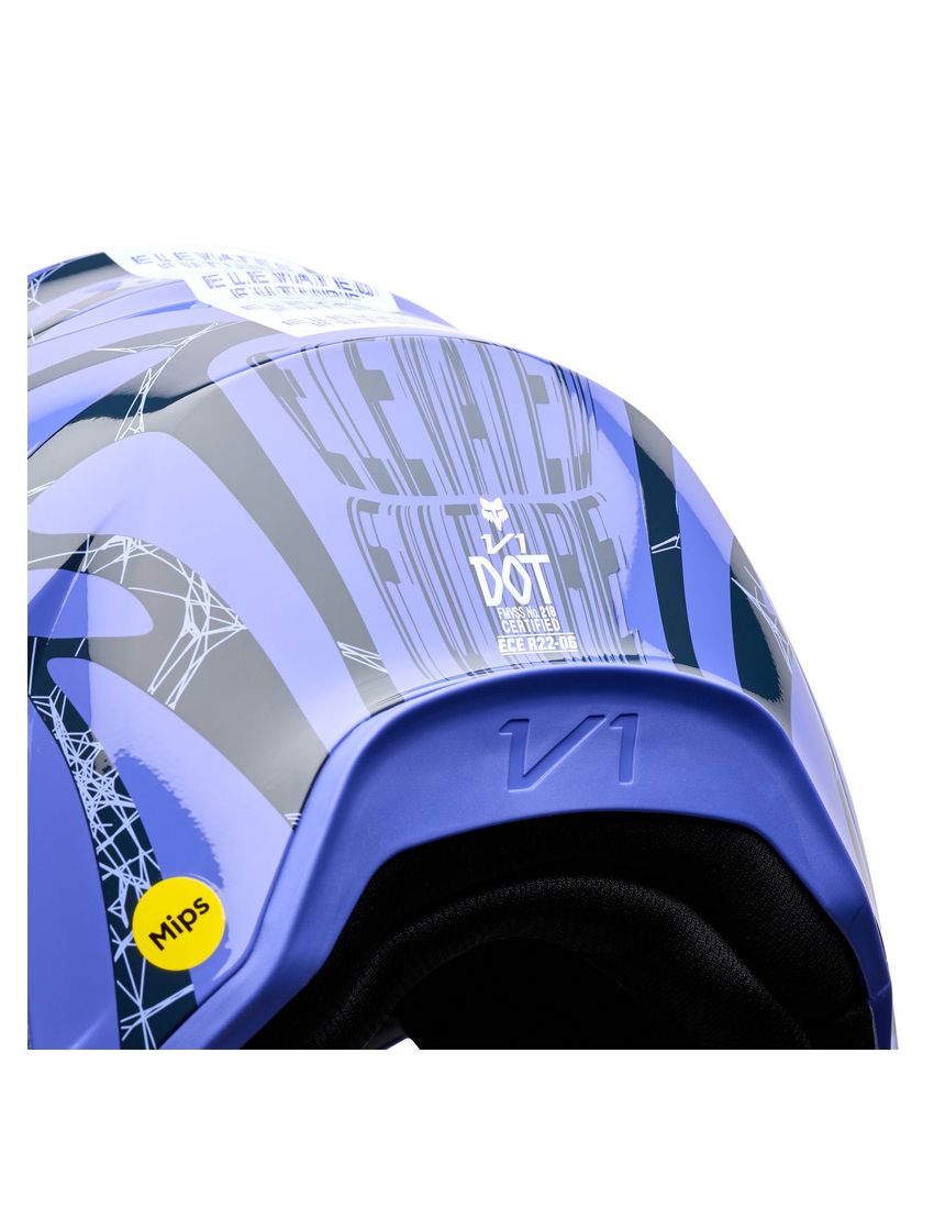 Fox Kask Motocyklowy  V1 Diffuse Se Purple Dove S