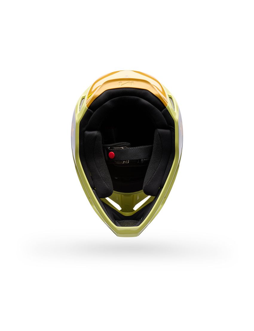 Fox Kask Motocyklowy  V1 Image Print Purple Yellow M