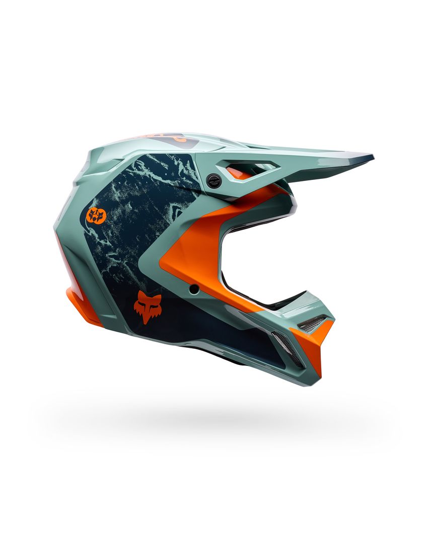 Fox Kask Motocyklowy  V1 Image Print Arctic Blue M