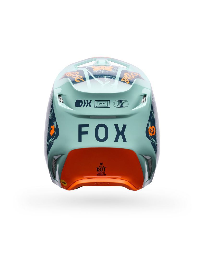 Fox Kask Motocyklowy  V1 Image Print Arctic Blue M