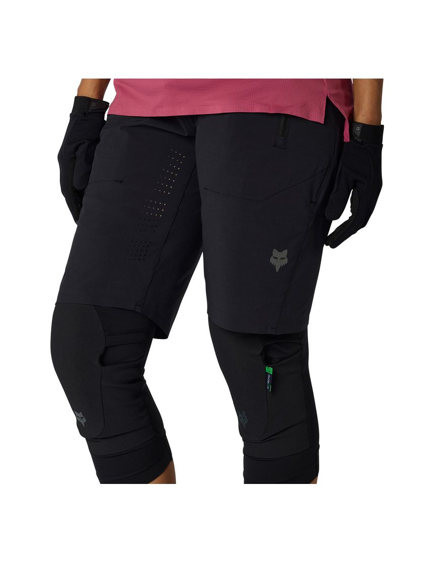 Fox Spodenki Rowerowe Damskie  Flexair Black Xl