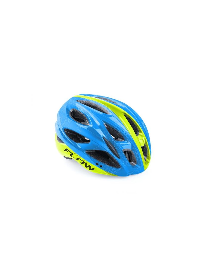 Kask AUTHOR FLOW X9 niebiesko-żółty(fluo) mat 54-58 