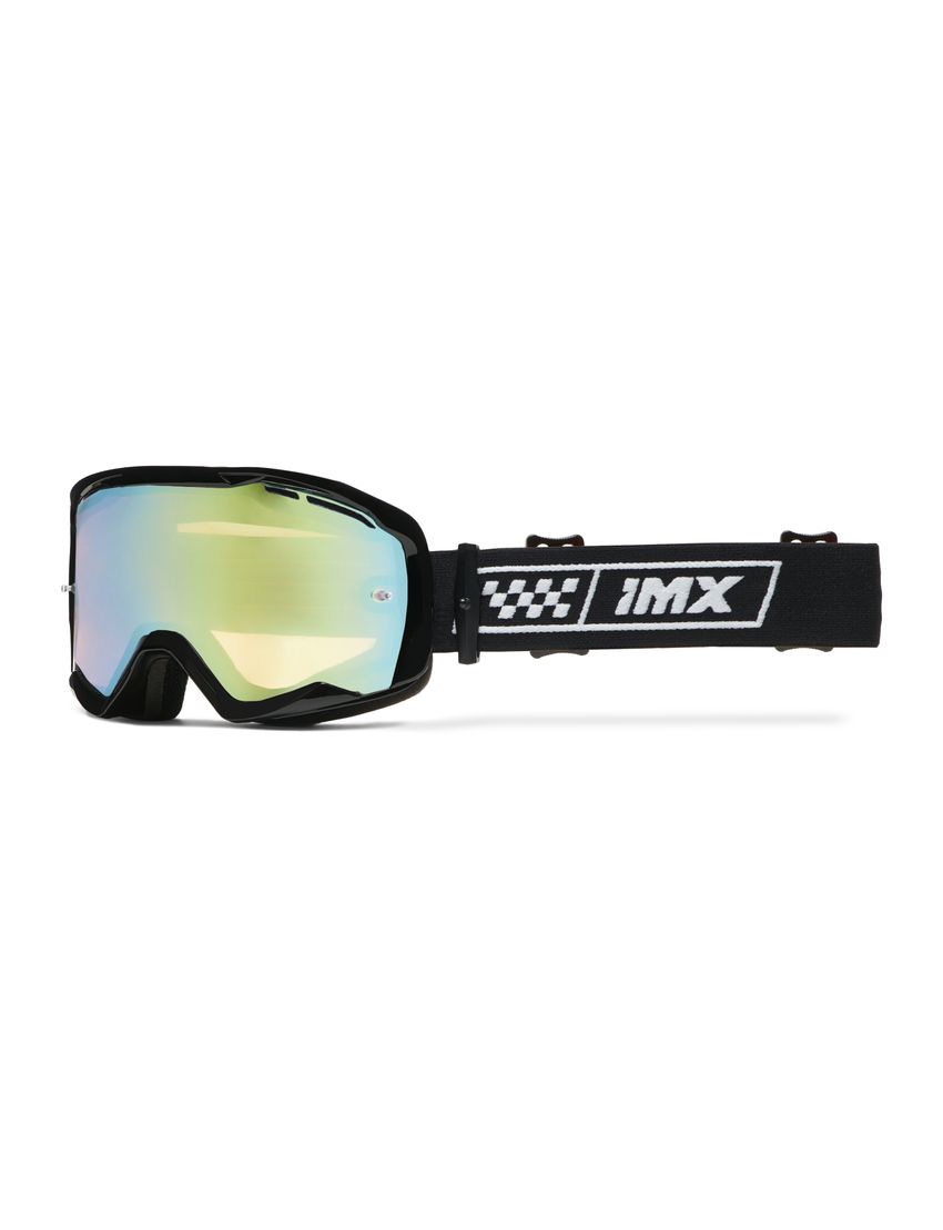 Gogle IMX Endurance Race Black Gloss/White (szyba iridium gold + clear)