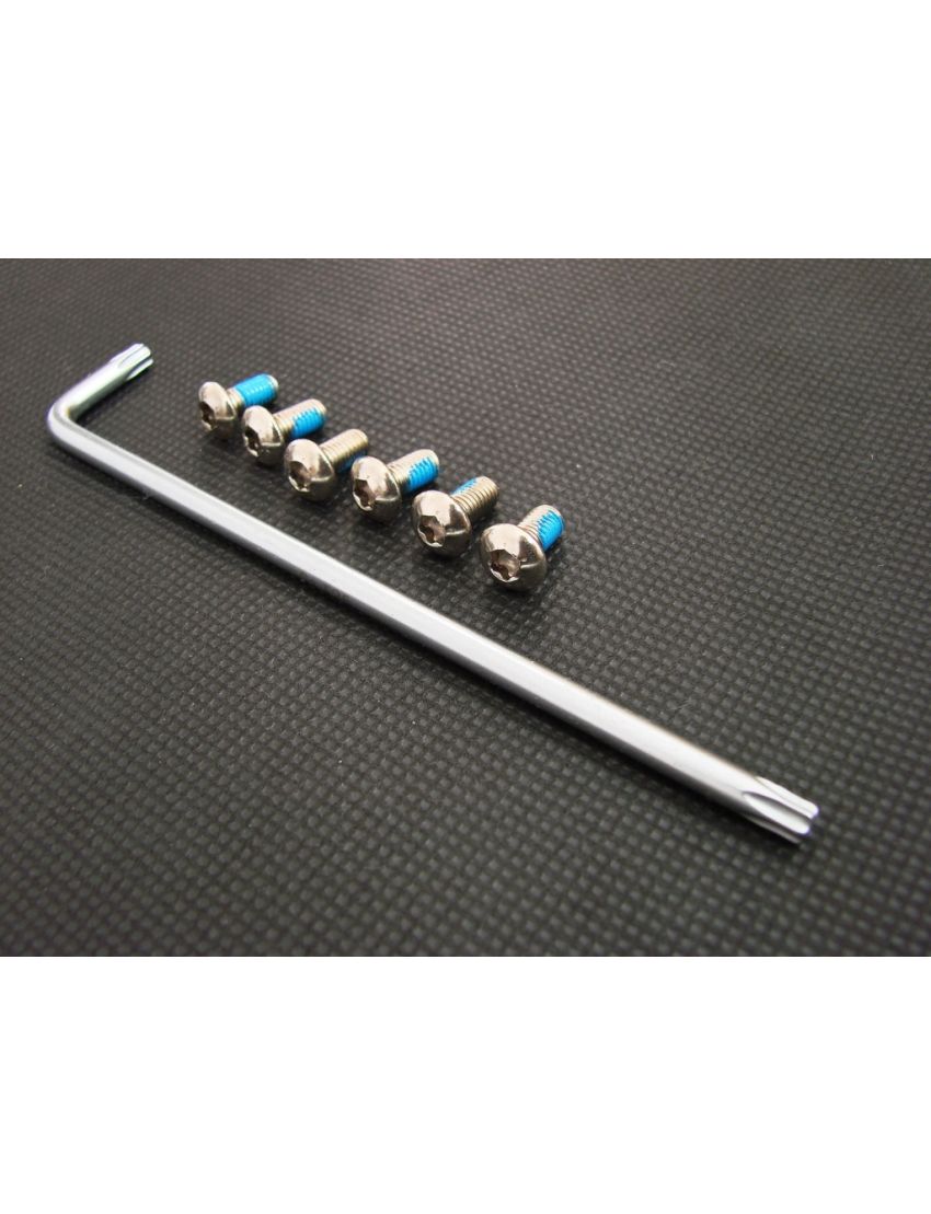 Śruby a2z do tarcz 6szt + klucz 