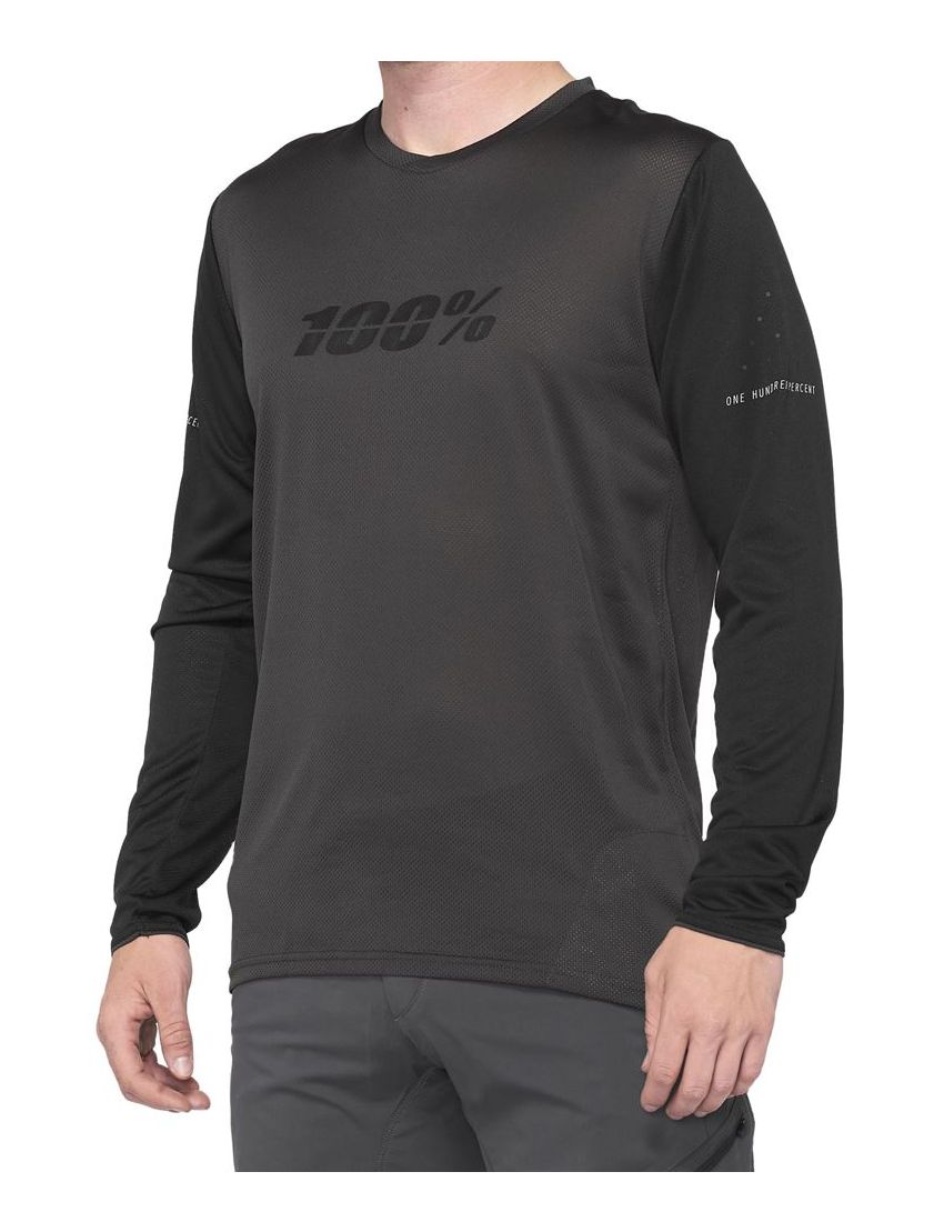 Jersey 100% Ridecamp L black charcoal