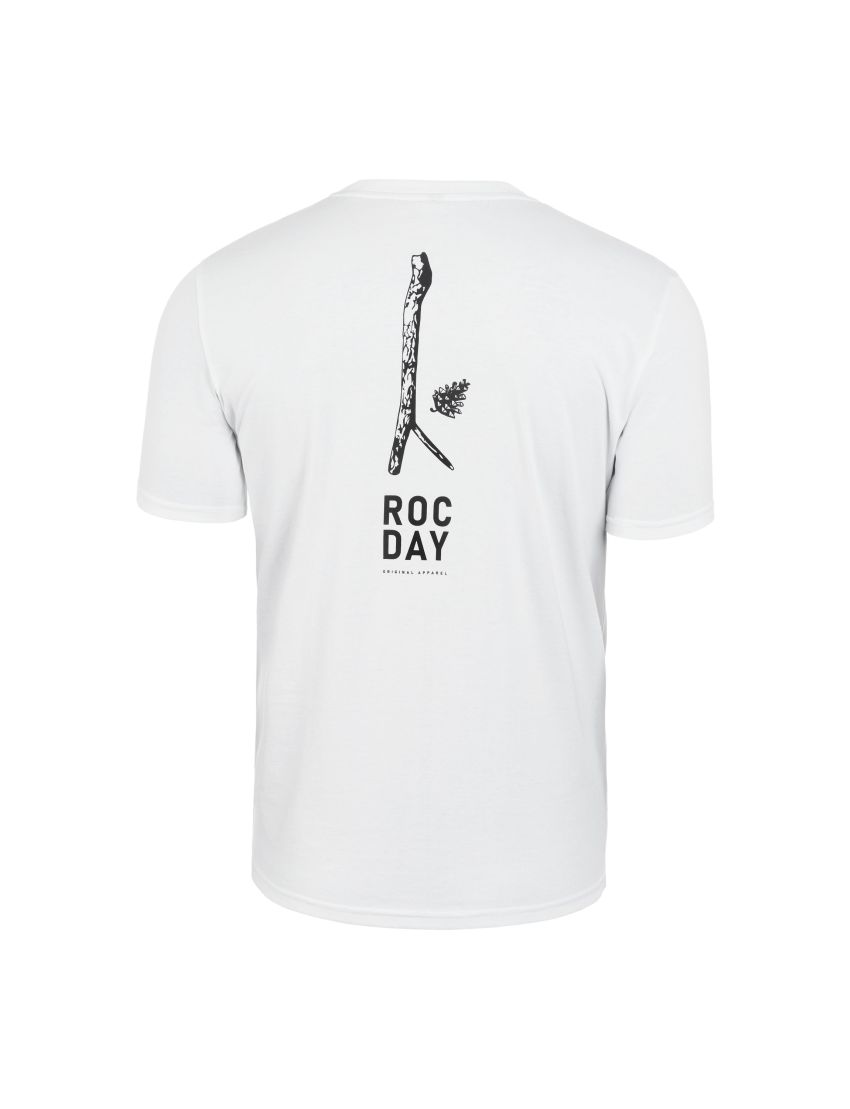 T-shirt ROCDAY Pine biały