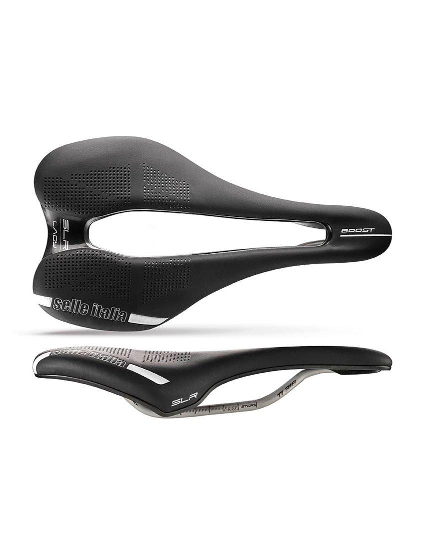 Siodło SELLE ITALIA SLR BOOST LADY SUPERFLOW L (id match - L3) ti 316 tube 7, fibra-tek, czarne (NEW) 