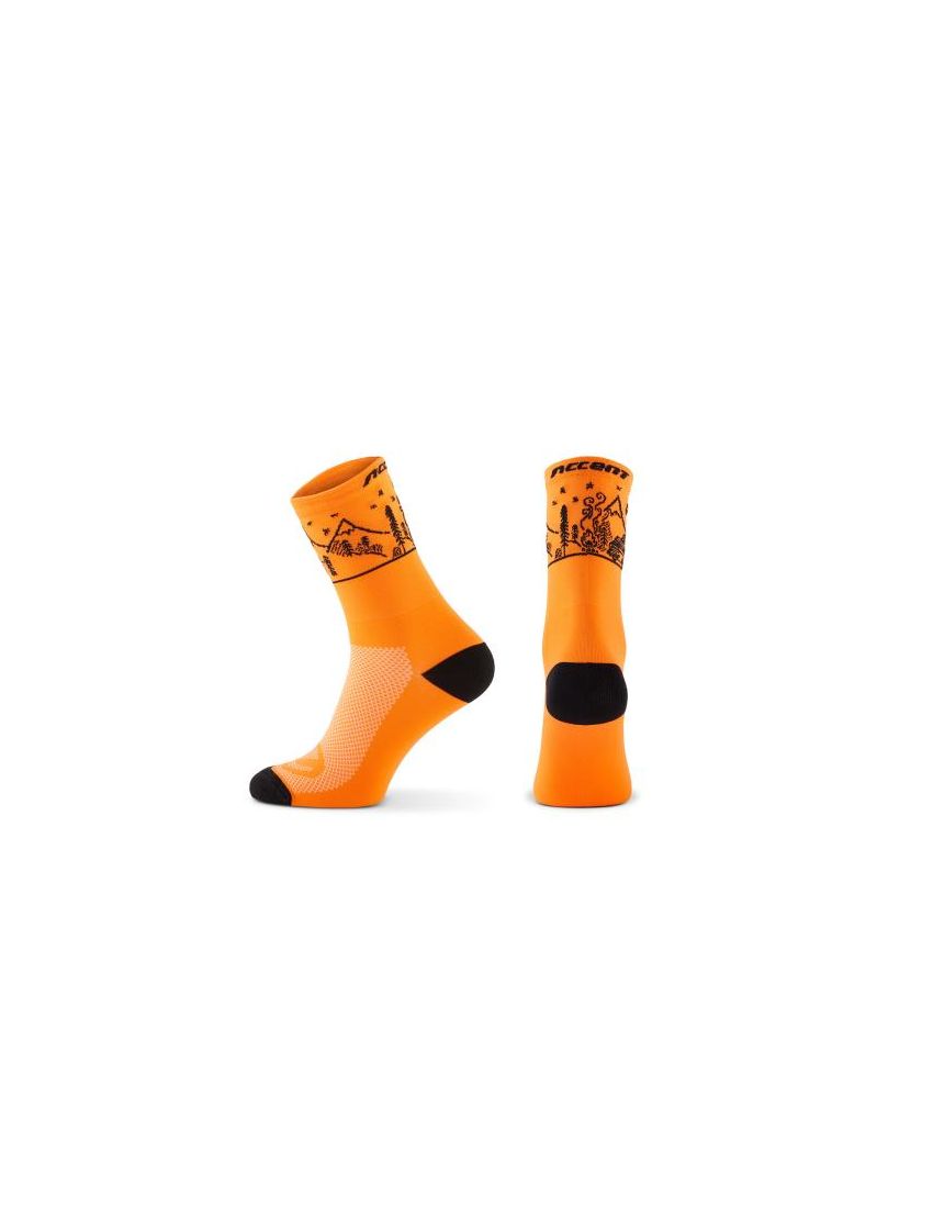 Skarpetki ACCENT Campvibe pomarańczowy