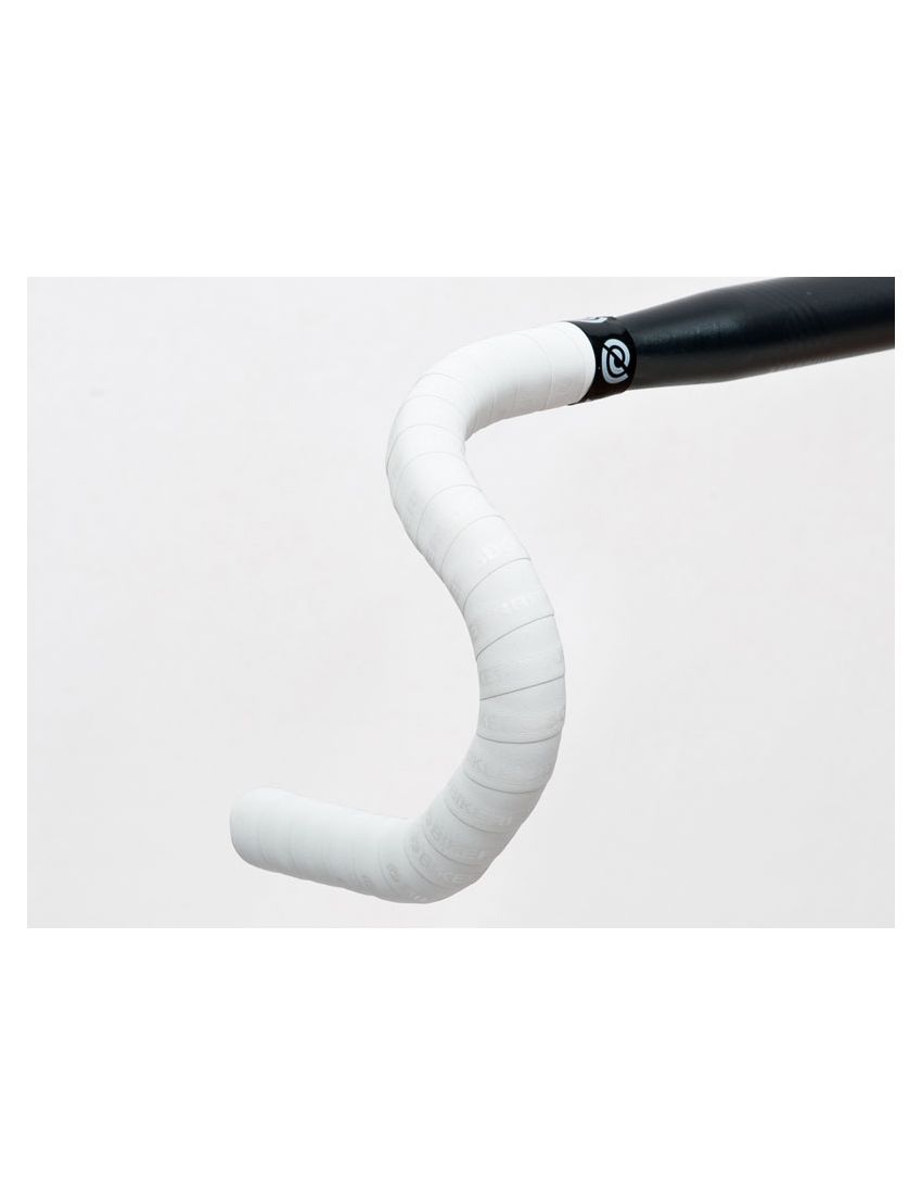 Owijka na kierownicę BIKE RIBBON SCRUB gr.2,5mm ekoskóra biała (NEW) 