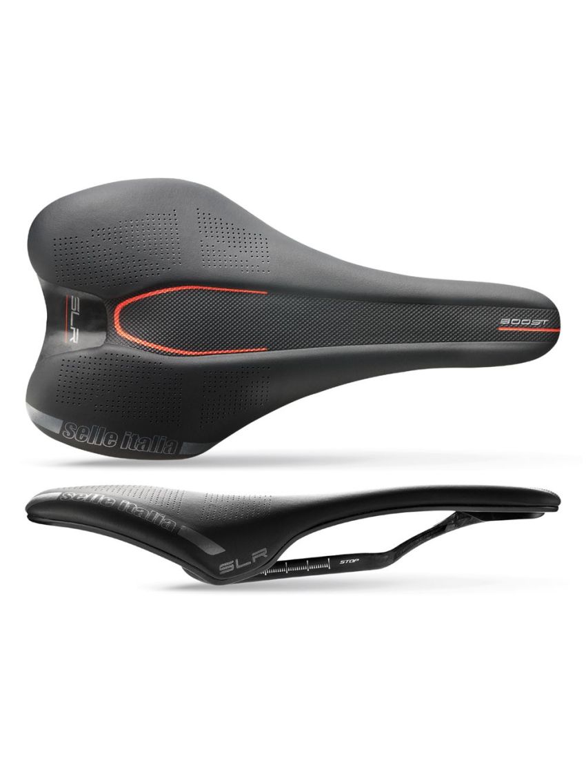 Siodło SELLE ITALIA SLR BOOST KIT CARBONIO L (id match - L1) carbon/keramic 7x9, fibra-tek, czarne (DWZ) 