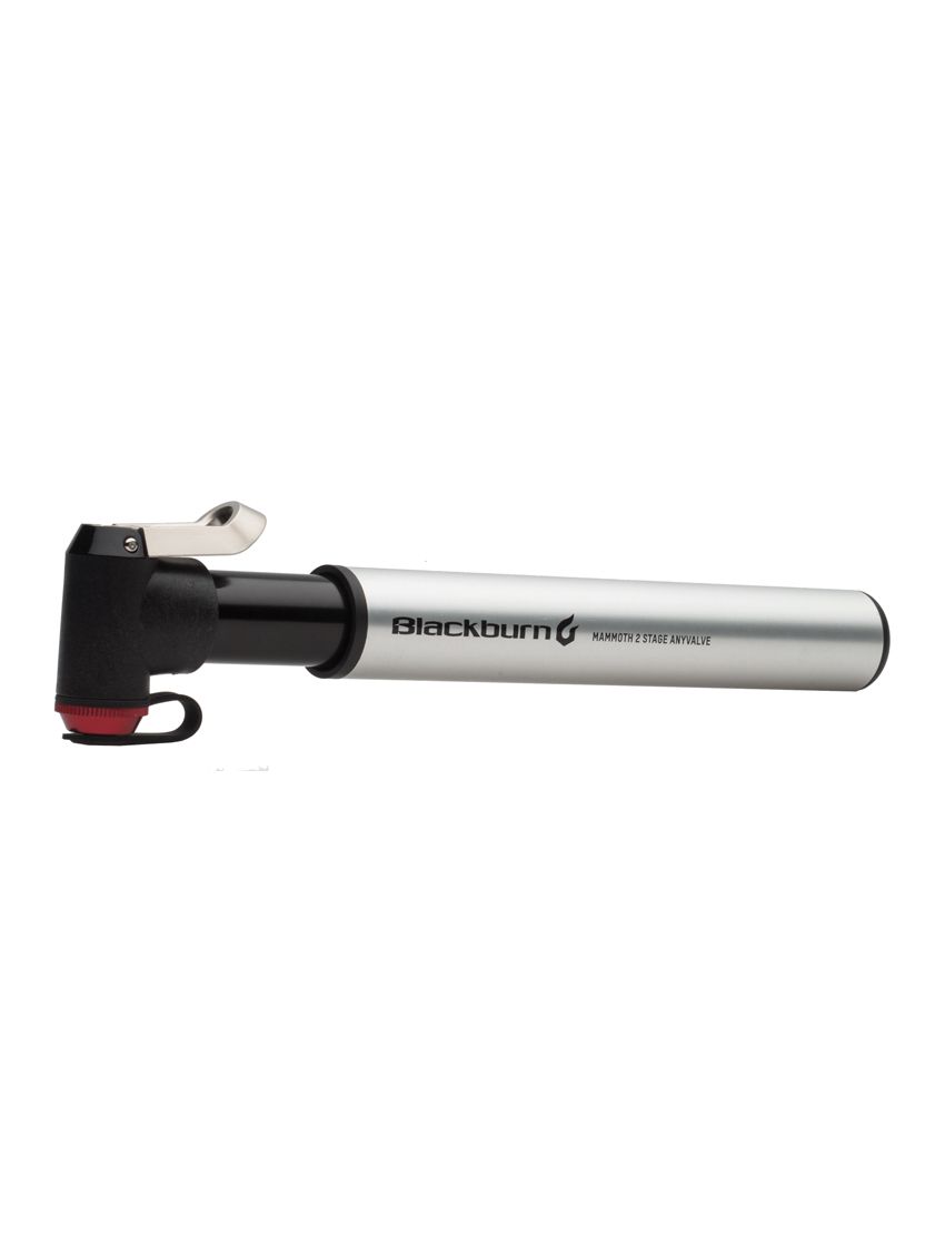 Pompka ręczna BLACKBURN MAMMOTH 2 STAGE ANYVALVE HP HV 120psi srebrna (NEW) 