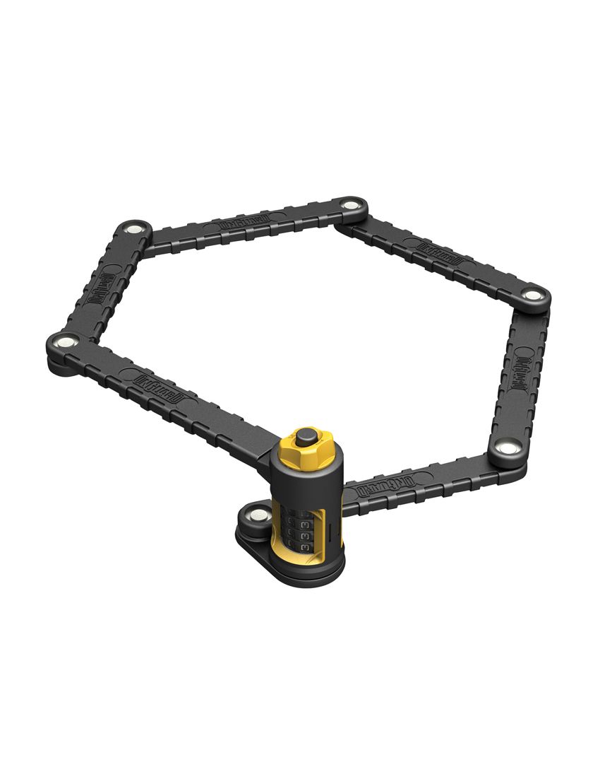 Zapięcie rowerowe ONGUARD Link Plate Lock K9 COMBO SKŁADANE 8115 - 88,5cm - SZYFR 