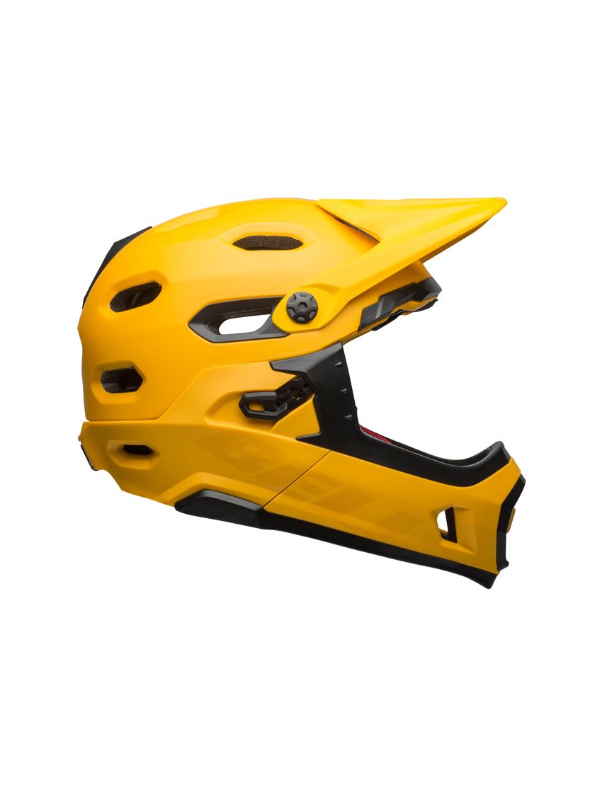 BELL SUPER DH MIPS SPHERICAL matte gloss yellow black kask-S