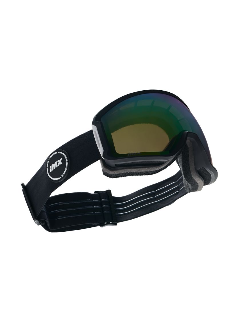 IMX GOGLE SNOWBOARDOWE IMX PEAK BLACK MATT/BLACK - SZYBA PODWÓJNA GREEN IRRIDIUM + BROWN 