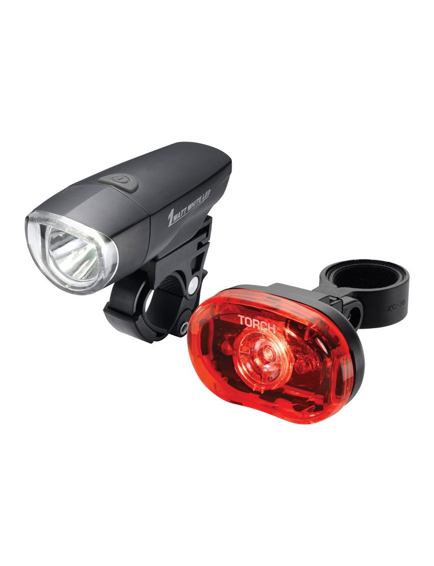 Zestaw lampki TORCH CYCLE LIGHT SET HIGH BEAMER COMPACT 1W + TAIL BRIGHT 0.5W (NEW) 