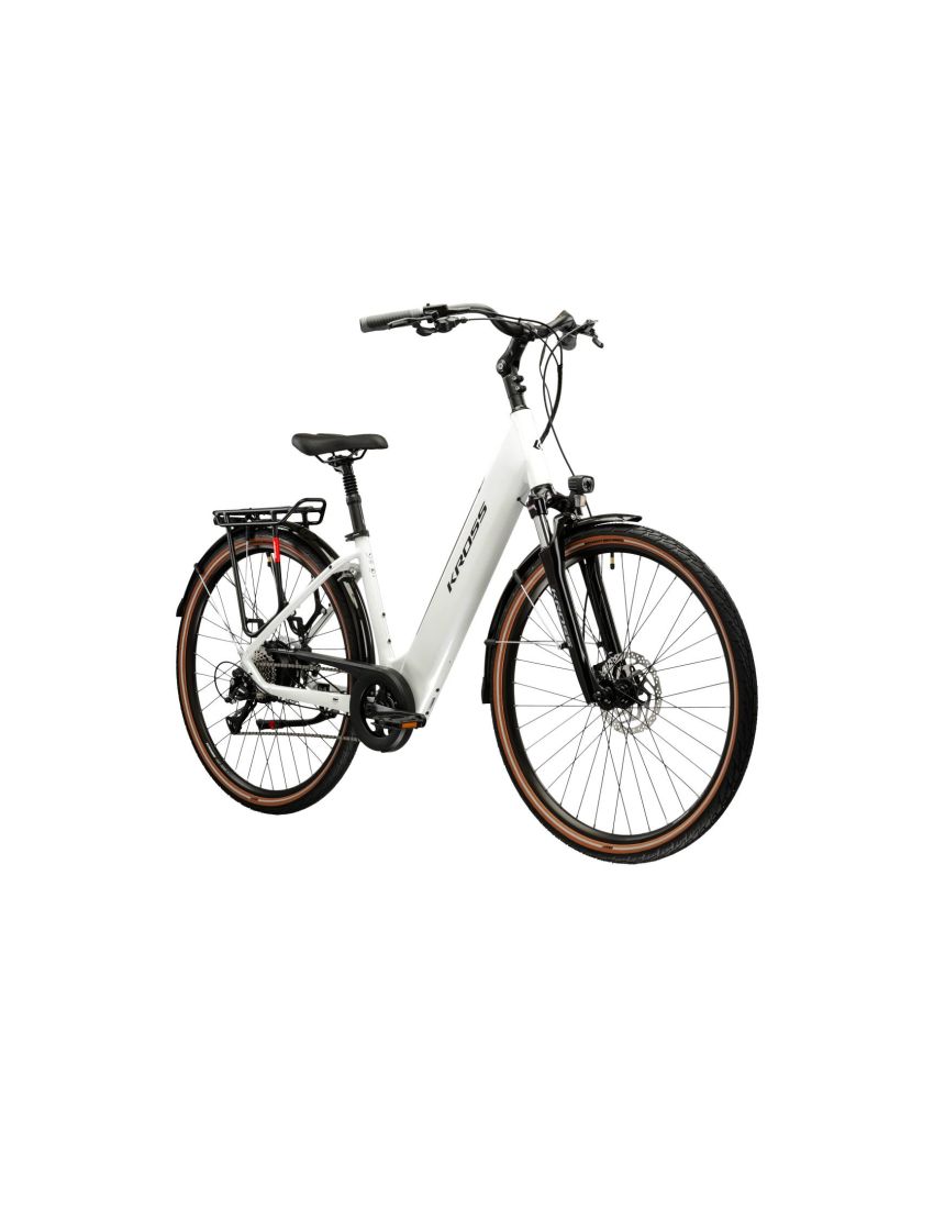 Rower KROSS Trans Hybrid 1.0 Perłowy