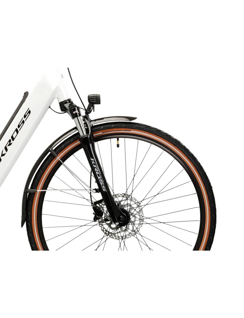 Rower KROSS Trans Hybrid 1.0 Perłowy
