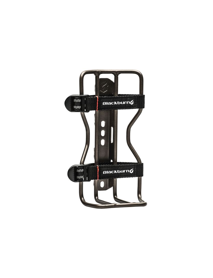 Koszyk na butelkę BLACKBURN OUTPOST CARGO (na torbę, worek, śpiwór) aluminiowy 155g tytanowy 