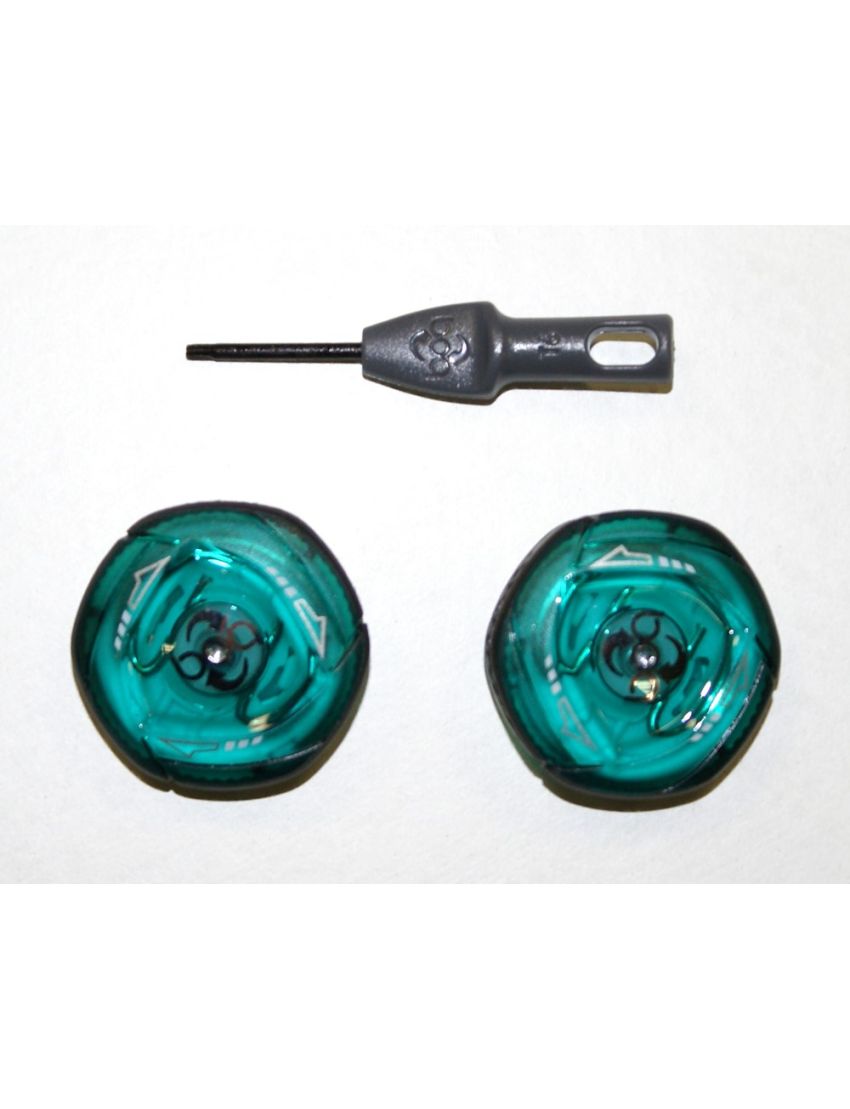 Pokrętło boa do butów GIRO BOA IP1 CVR 2szt zielone przeźroczyste