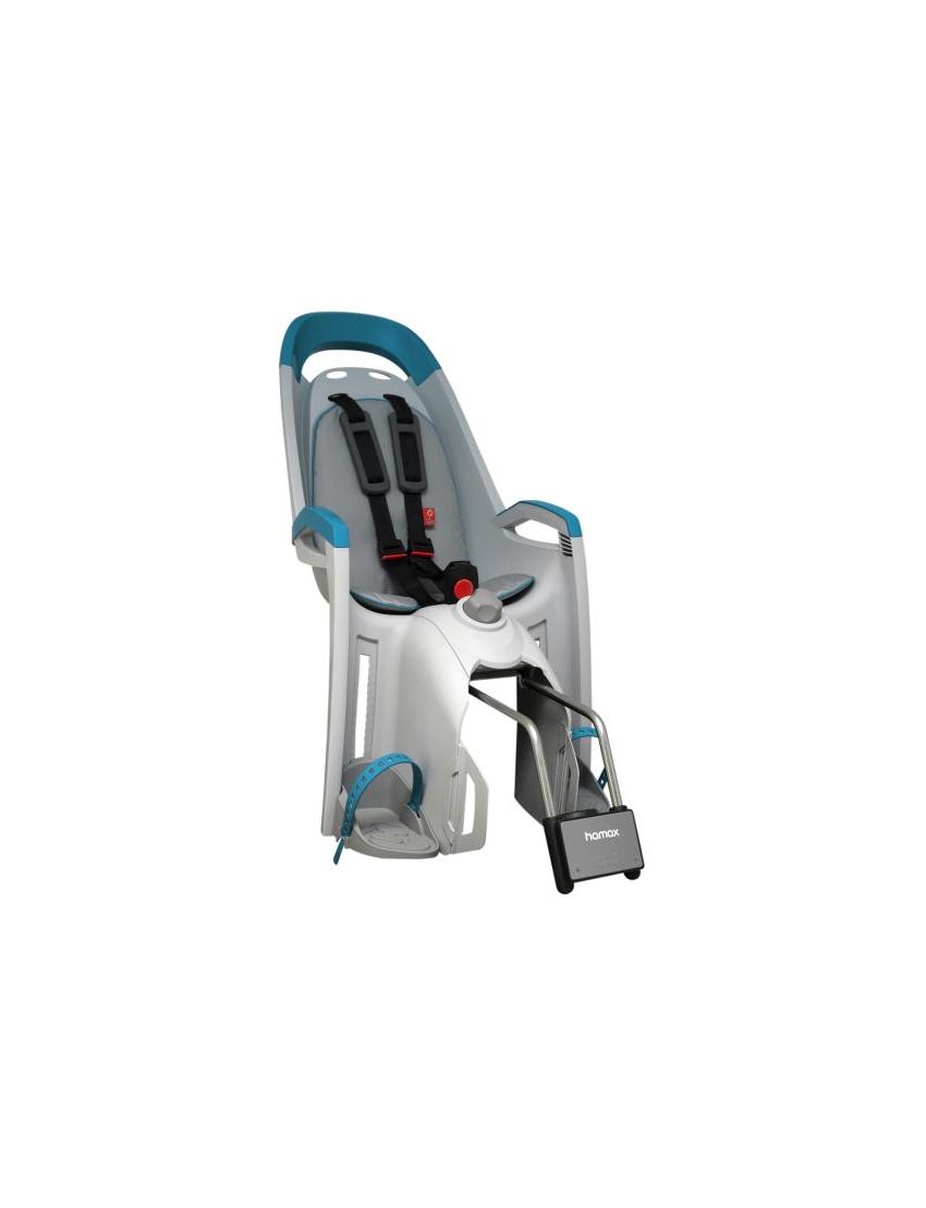 Hamax Fotelik row. AMAZE szaro-niebieski, szara wyściółka (mocowanie z kluczykiem) 