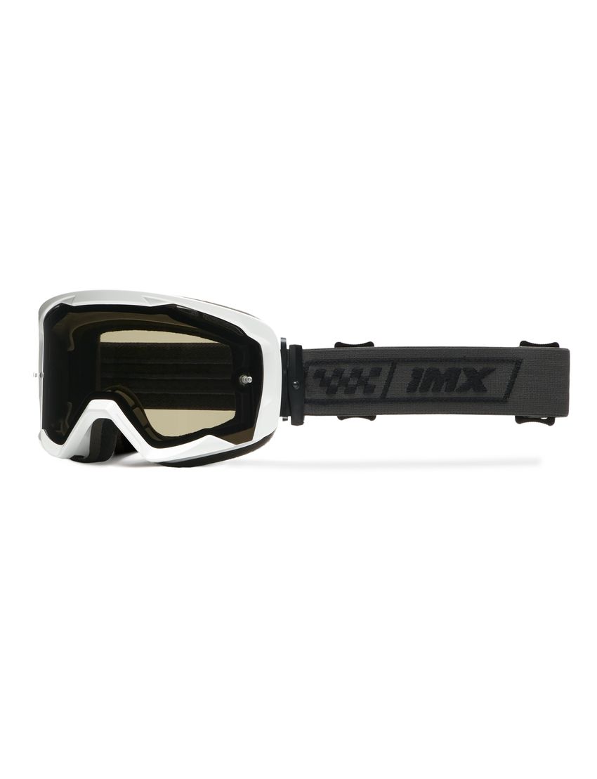 Gogle IMX Endurance Race White Gloss/Black (szyba dark smoke + clear)