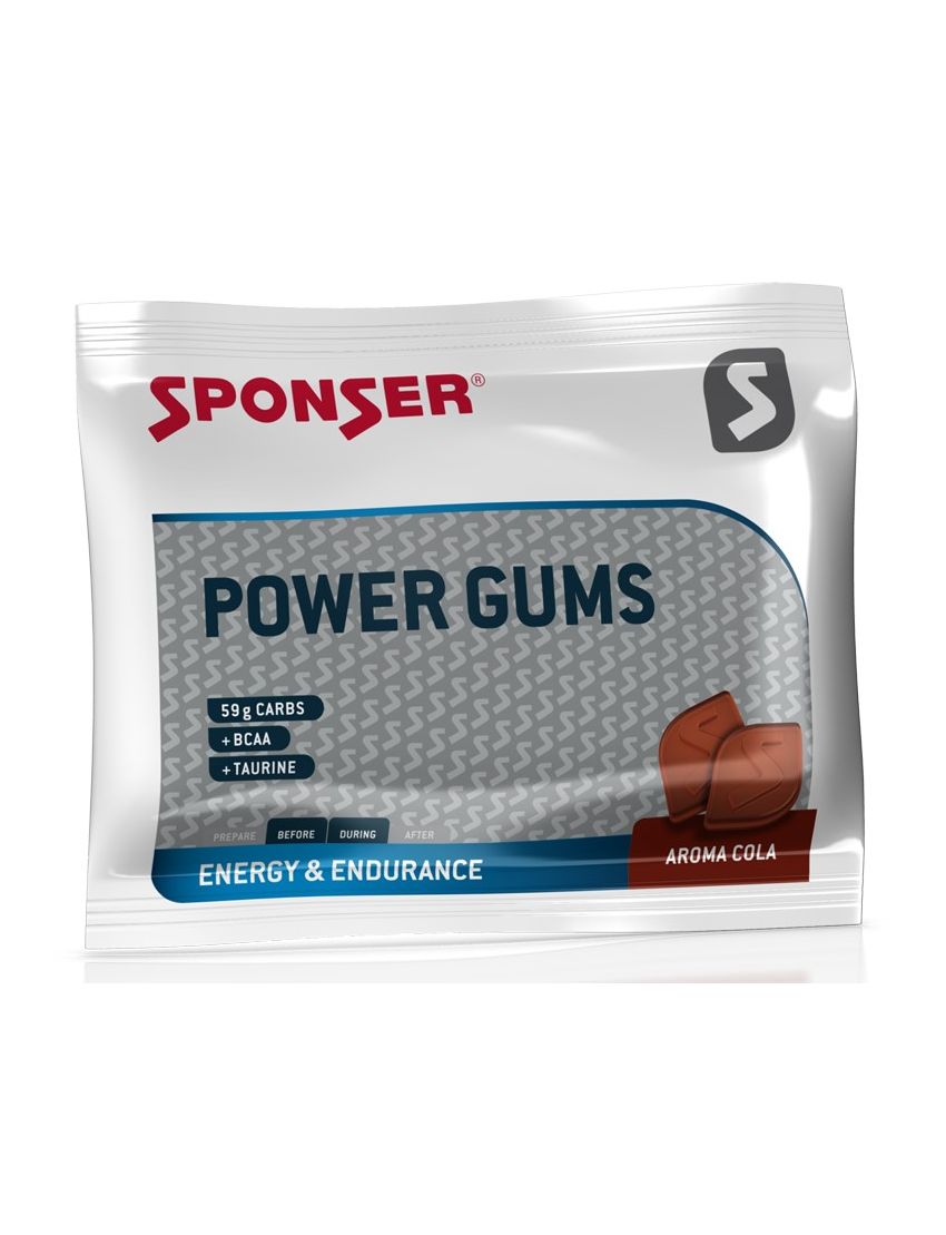 Gumy energetyczne SPONSER POWER GUMS COLA (BCCA+TAURYNA) paczka 75g (NEW).