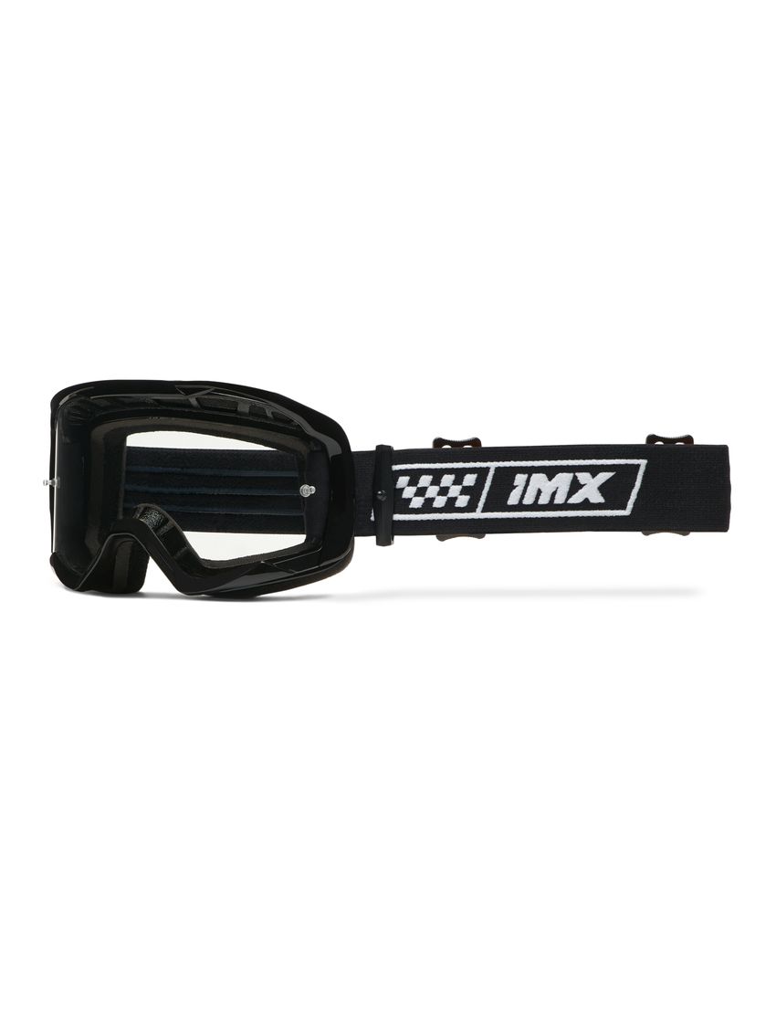 Gogle IMX Endurance Race Black Gloss/White (szyba iridium gold + clear)