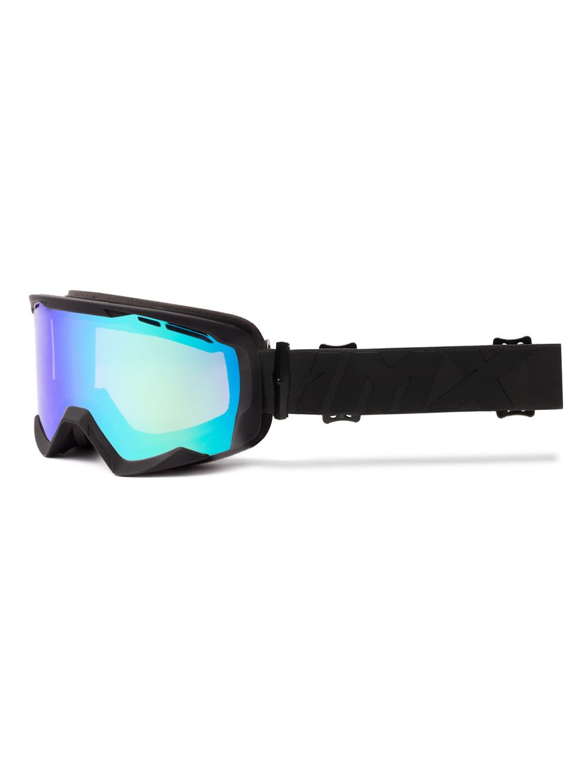IMX GOGLE IMX ENDURANCE SNOW BLACK MATT/BLACK - SZYBA PODWÓJNA GREEN IRRIDIUM + BROWN (1 SZYBA W ZEST.) 