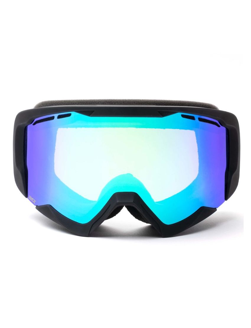 IMX GOGLE IMX ENDURANCE SNOW BLACK MATT/BLACK - SZYBA PODWÓJNA GREEN IRRIDIUM + BROWN (1 SZYBA W ZEST.) 